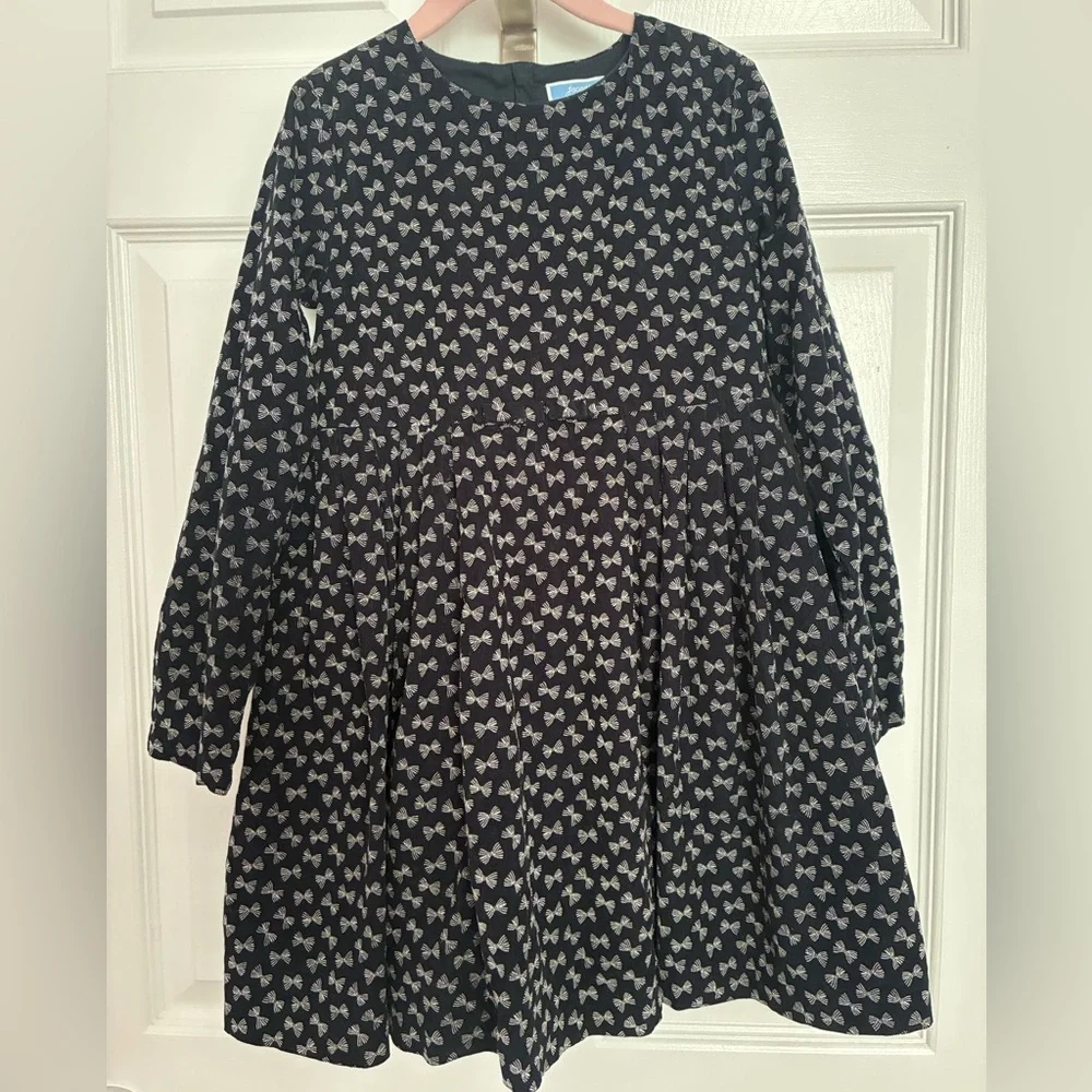 Jacadi Paris 8A Dark Navy Bow Dress - Picture 11 of 11